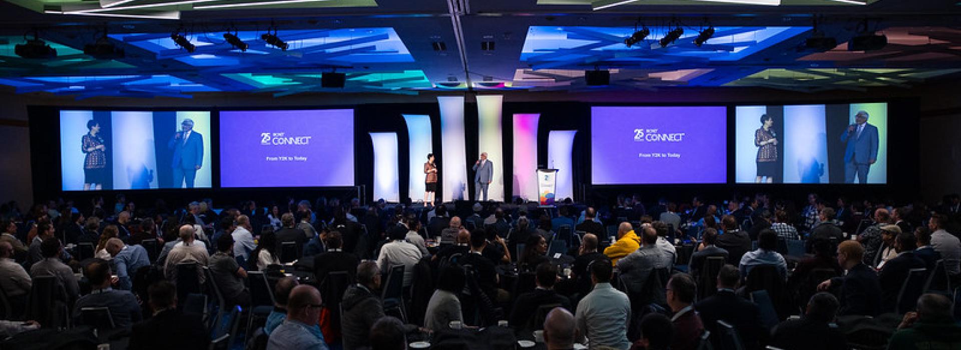 Wide shot of the BCNET conference