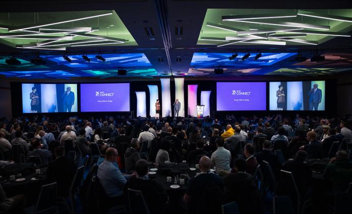 Wide shot of the BCNET conference